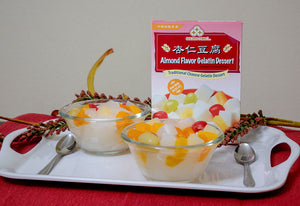 4 Steps to make Almond Flavor Gelatin Dessert