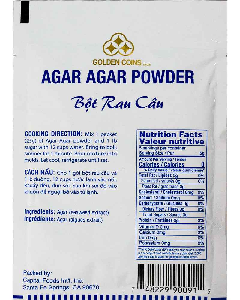 Agar Agar Powder Packet - Easy to Prep