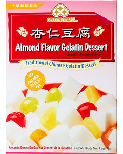 Almond flavor gelatin dessert - Easy to Prep
