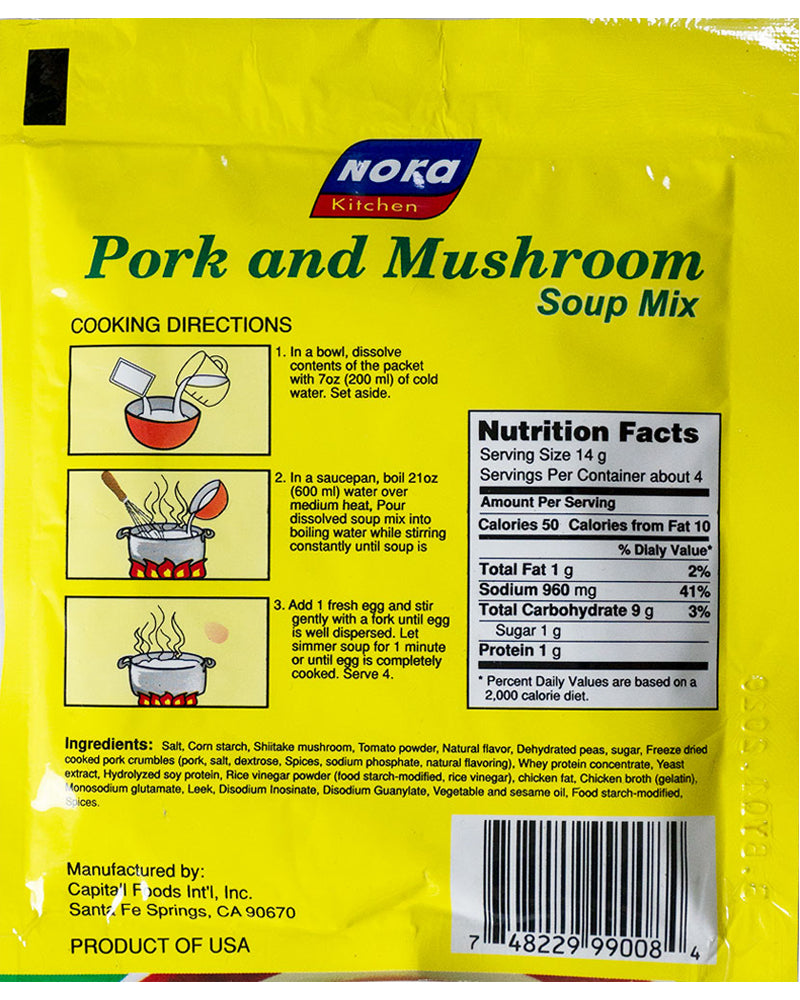 Pork & Mushroom soup - Easy to Prep