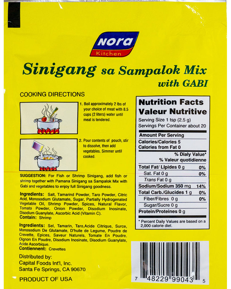 Sinigang sa Sampalok Mix with Gabi -Tamarind Soup Base with Taro - Easy to Prep